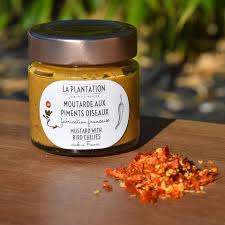 Moutarde aux piments oiseaux, épicerie Huguette & Henri, Paris