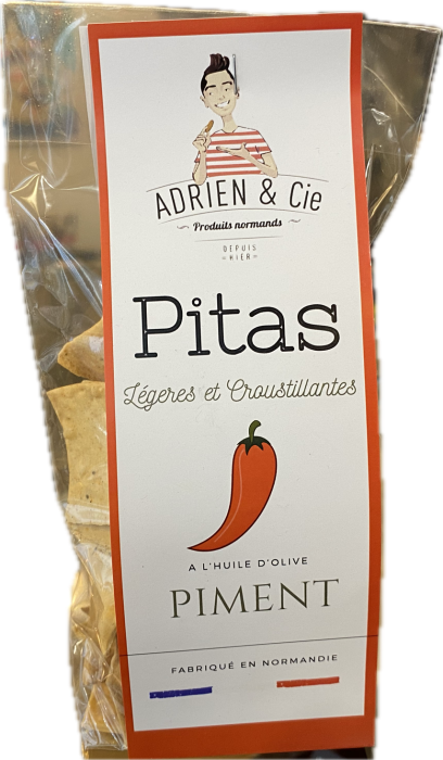 Pitas apéritives au piment, épicerie Huguette & Henri, Paris
