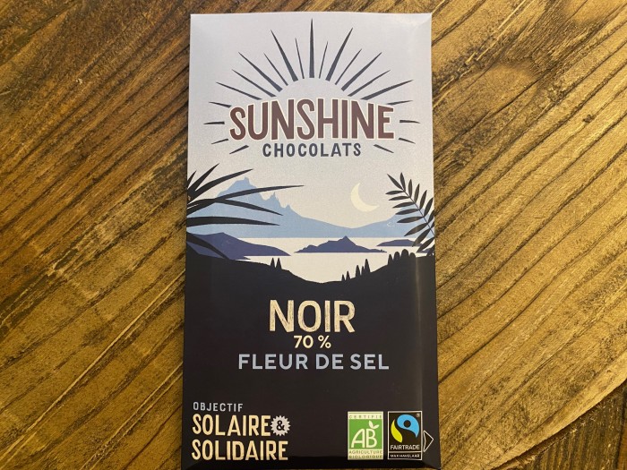 Chocolat noir fleur de sel, épicerie Huguette & Henri