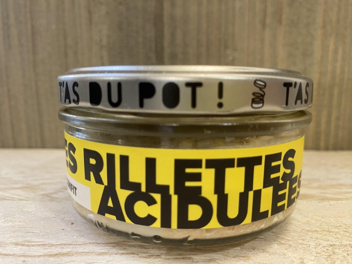 Rillettes acidulées, épicerie fine huguette et henri