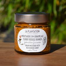 moutarde en grains au curry rouge khmer, épicerie Huguette & Henri, paris