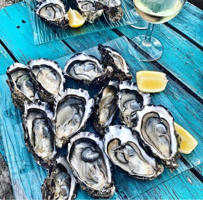 Huîtres creuses du Morbihan, épicerie Huguette & Henri, Paris