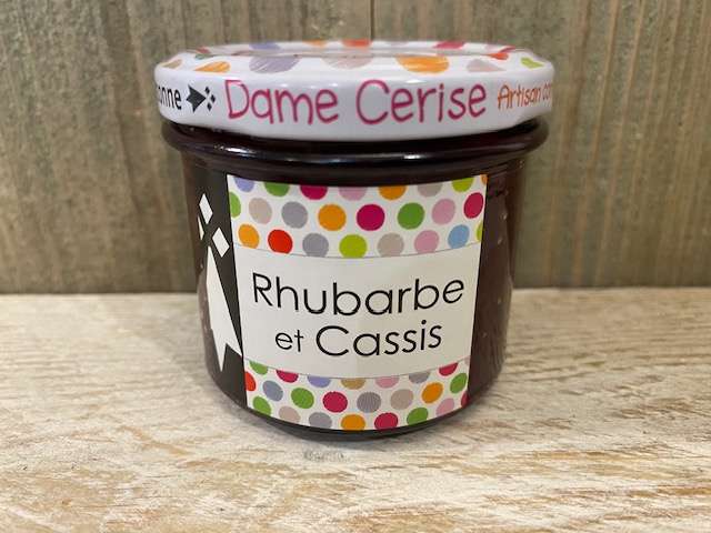 Confiture rhubarbe et cassis, épicerie Huguette & Henri
