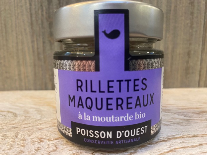 rillettes de maquereaux à la moutarde bio, épicerie Huguette & Henri