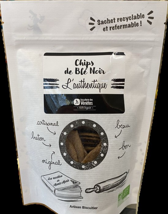 Chips de blé noir bio sans gluten, épicerie Huguette & Henri, Paris