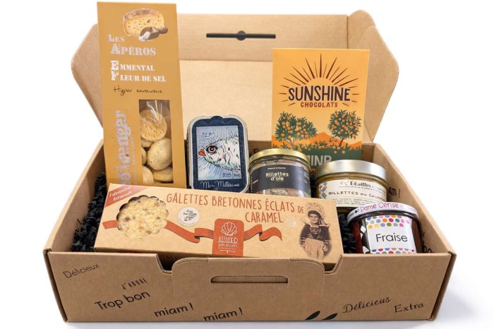 Coffret gourmand plaisirs simples, épicerie Huguette & Henri, Paris