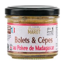 Bolets et cèpes au poivre, épicerie Huguette & Henri, Paris