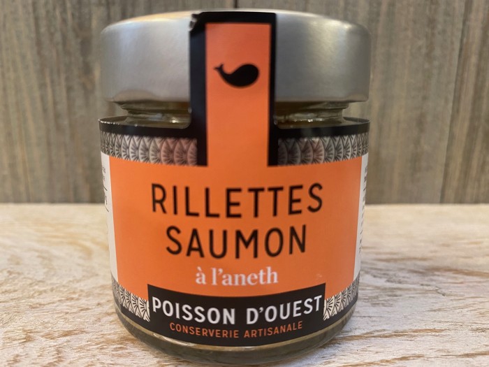 rillettes de saumon à l'aneth, épicerie Huguette & Henri