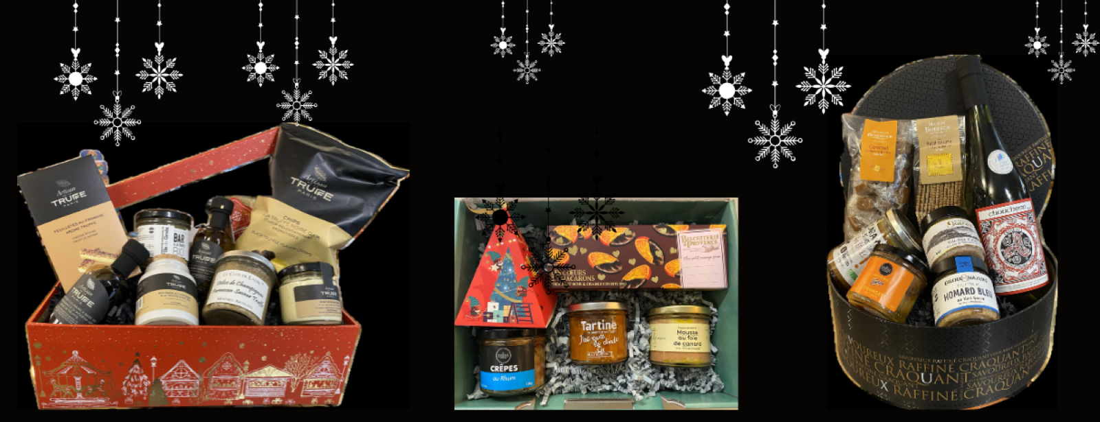 Coffrets et paniers garnis gourmands