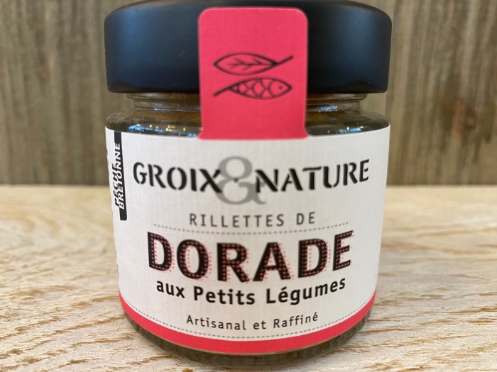 Rillettes de dorade aux petits légumes, épicerie Huguette & Henri