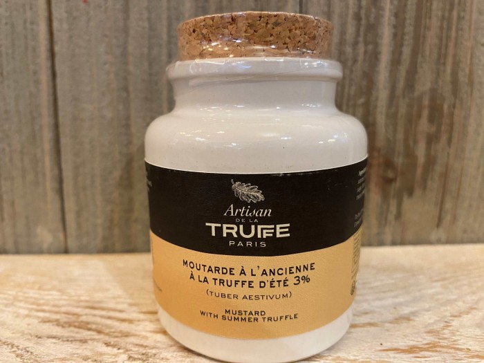 Moutarde à l'ancienne à la truffe d'été, épicerie Huguette et Henri, Paris