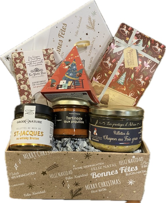Coffret gourmand pour les fêtes, épicerie Huguette & Henri, paris