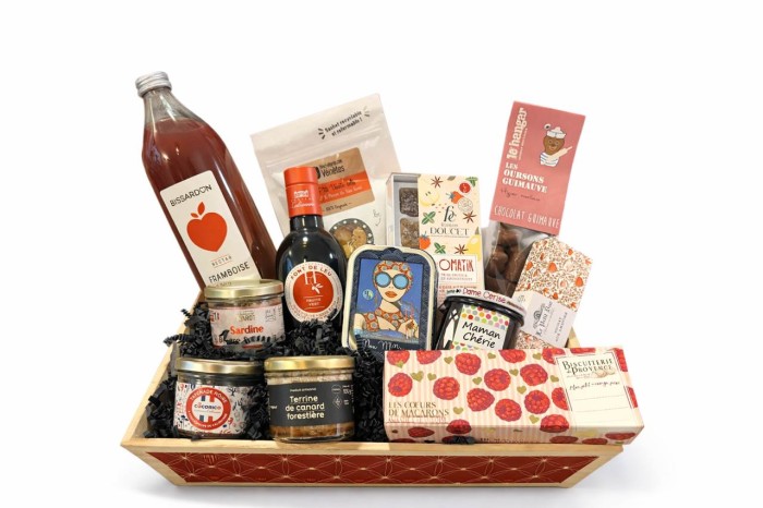 Panier garni pour la fête des mères, épicerie Huguette & Henri, Paris