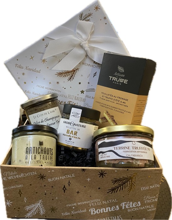 Coffret apéritif tout à la truffe, épicerie Huguette & Henri