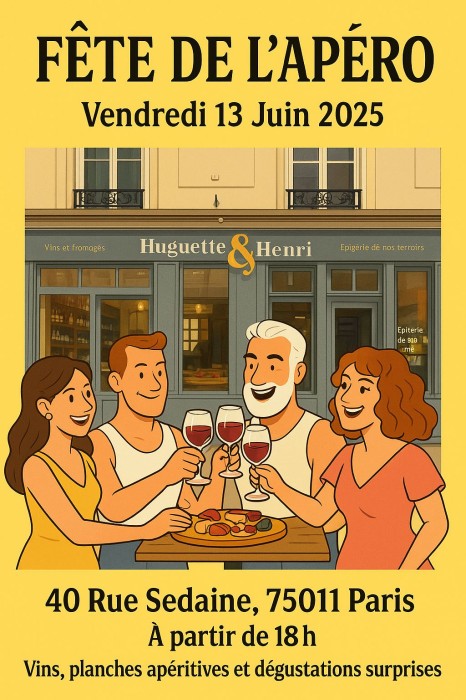 Fête de l'Apéro, évènement du vendredi 13 JUIN 2025, PARIS