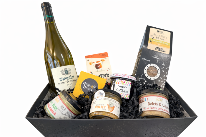 Panier garni pour super-e collègue, épicerie Huguette & Henri, Paris