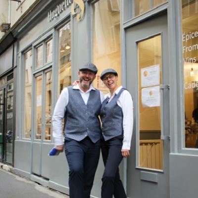 Valérie JOUET et Fabien NAU, co-fondateurs épicerie Huguette & Henri à Paris