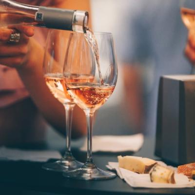 Dégustation de vins rosés