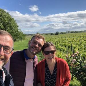 Avec Fabrice qui nous fait découvrir le vignoble Château Roland La Garde, Côtes de Blaye